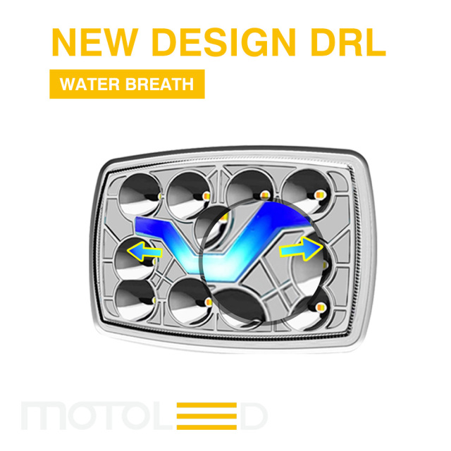 مصباح أمامي LED شبه مُجمّع للدراجة النارية CD70، مصباح ماء، مصباح نهاري