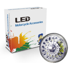 GN125 5 3/4 inch Motorcycle Semi-Assembly Led Headlight Classic 12 Lamp