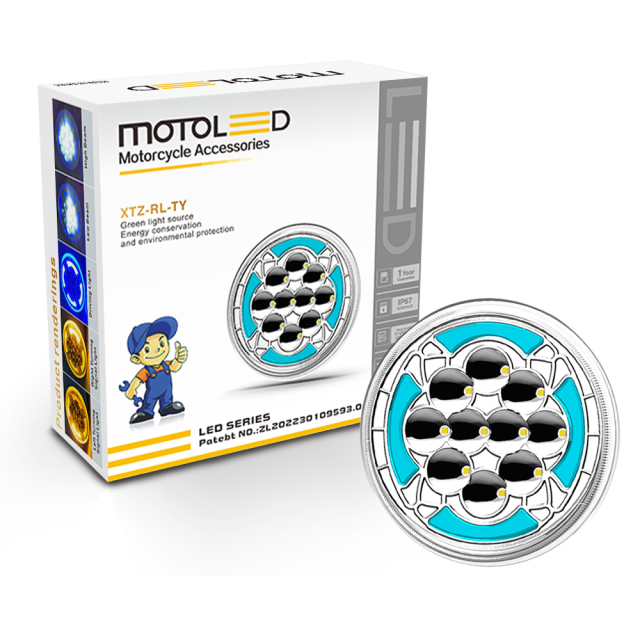 GN125 5 3/4 inch Motorcycle Semi-Assembly Led Headlight Turn Indicator