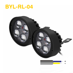 Luz LED externa para motocicleta, foco de espejo