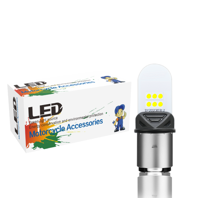 Motorcycle BA20D H6 LED Headlight Bulb