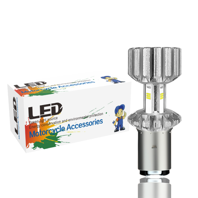 Motorcycle BA20D H6 LED Headlight Bulb