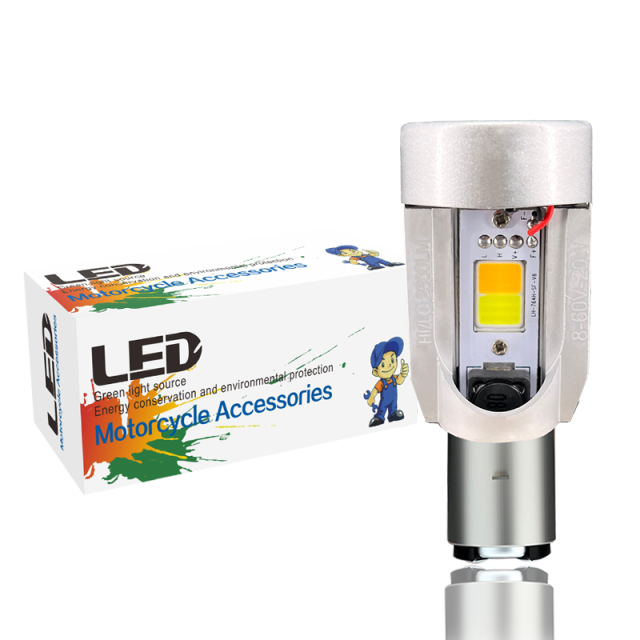 Motorcycle BA20D H6 LED Headlight Bulb