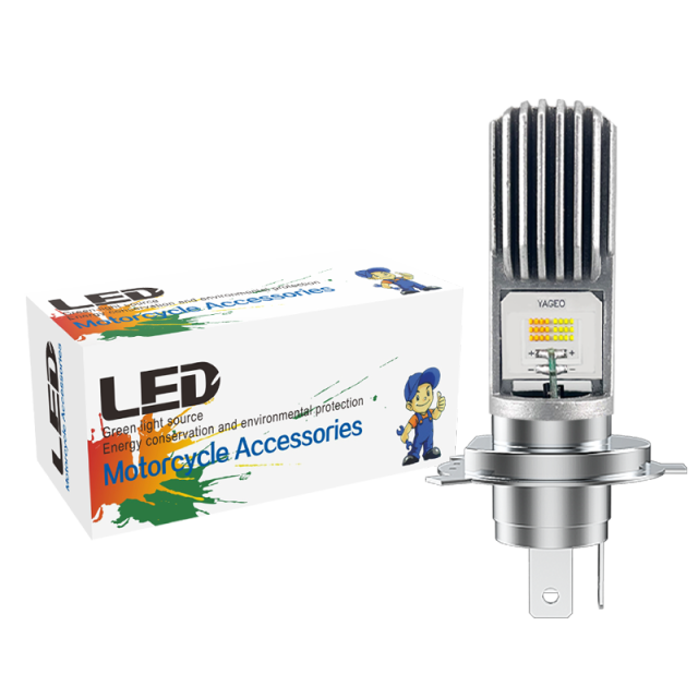 مصباح أمامي LED H4 للدراجات النارية