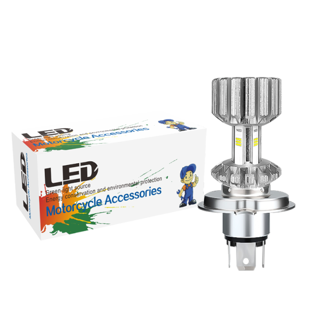 مصباح أمامي LED H4 للدراجات النارية