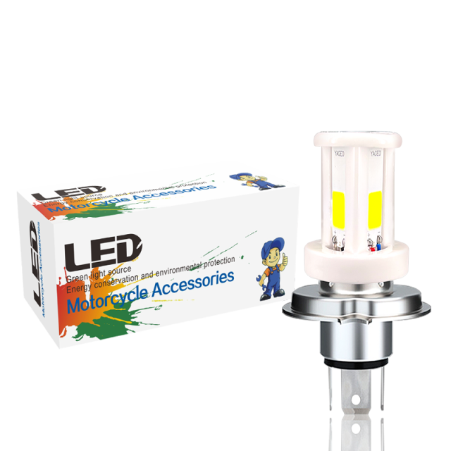 مصباح أمامي LED H4 للدراجات النارية