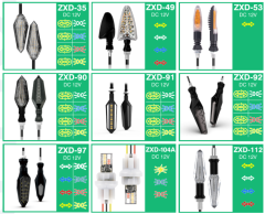 Luz indicadora de giro LED para motocicleta