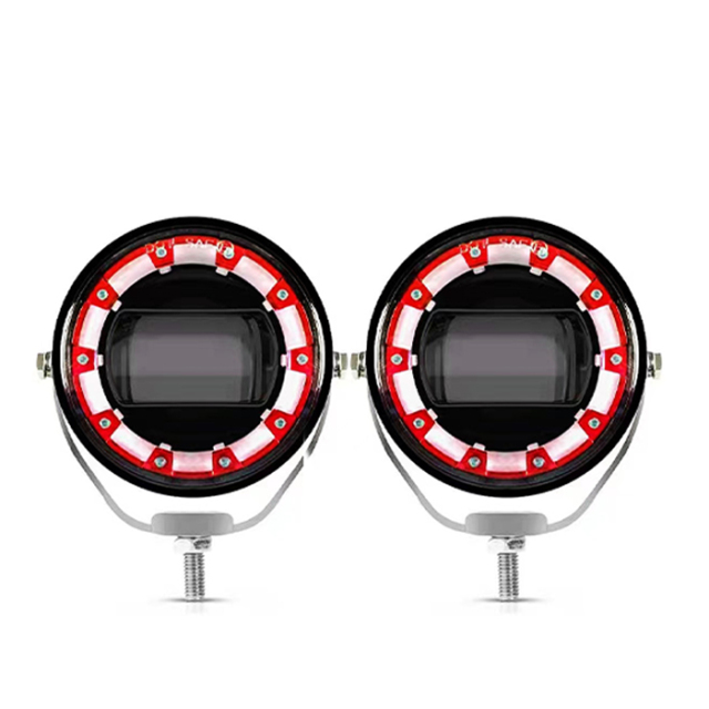 مصباح كشاف LED خارجي بعدسة عرض ضوئية للدراجات النارية والسيارات