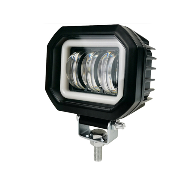 مصباح كشاف LED خارجي بعدسة عرض ضوئية للدراجات النارية والسيارات