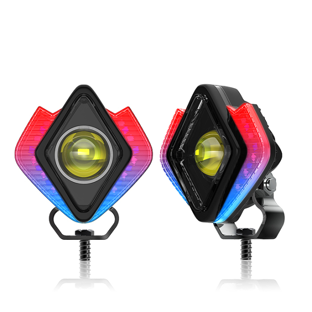 Motorcycle Car LED External Projector Lens Spotlight