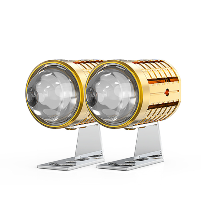 Foco de lente de proyector LED externo para motocicleta y coche