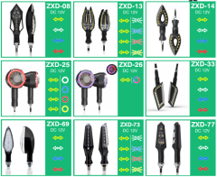 Luz indicadora de giro LED para motocicleta
