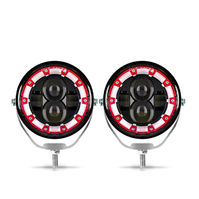 Foco de lente de proyector LED externo para motocicleta y coche