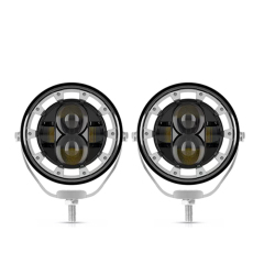 Motorcycle Car LED External Projector Lens Spotlight
