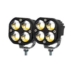 Foco de lente de proyector LED externo para motocicleta y coche