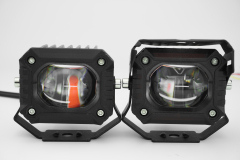 مصباح كشاف LED خارجي بعدسة عرض ضوئية للدراجات النارية والسيارات