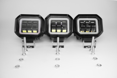 مصباح كشاف LED خارجي بعدسة عرض ضوئية للدراجات النارية والسيارات