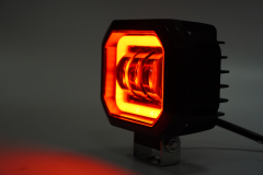 مصباح كشاف LED خارجي بعدسة عرض ضوئية للدراجات النارية والسيارات