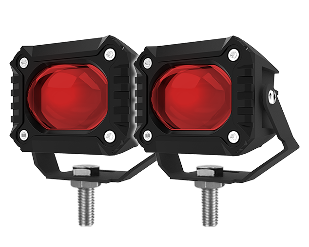 مصباح كشاف LED خارجي بعدسة عرض ضوئية للدراجات النارية والسيارات