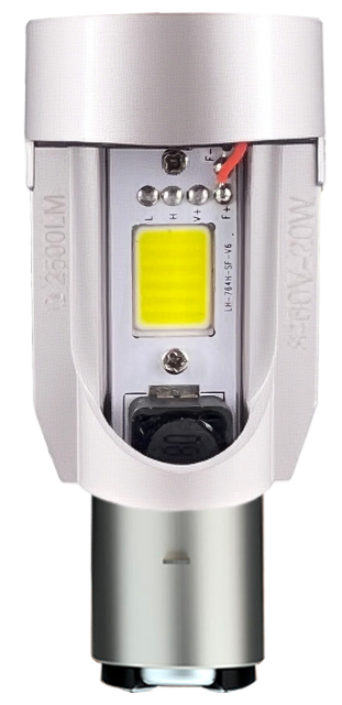 مصباح أمامي LED للدراجات النارية BA20D H6