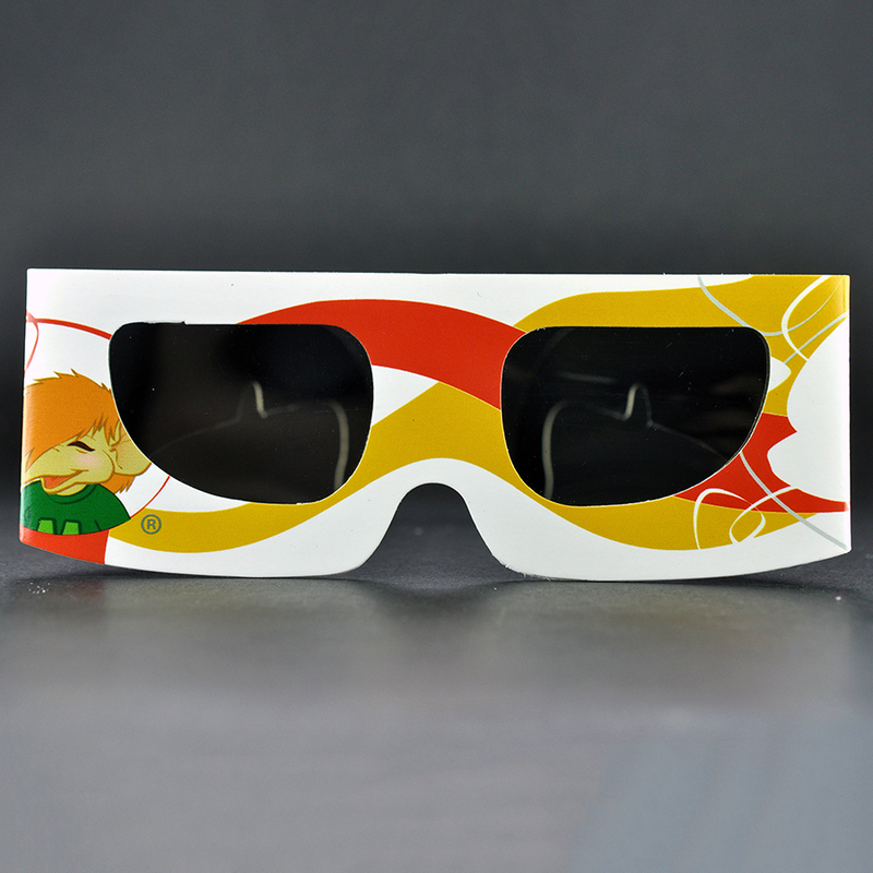 Custom Paper Linear Polarized 3D Glasses for IMAX & 3D Cinemas (Model:SNLP001)