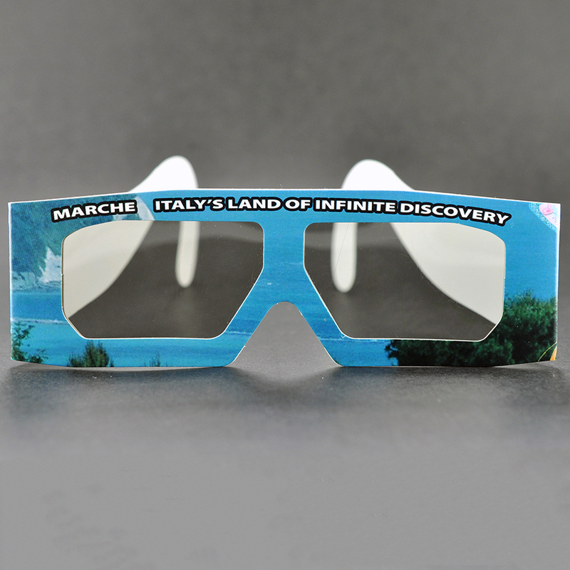 Custom Paper Linear Polarized 3D Glasses for IMAX & 3D Cinemas (Model:SNLP006)