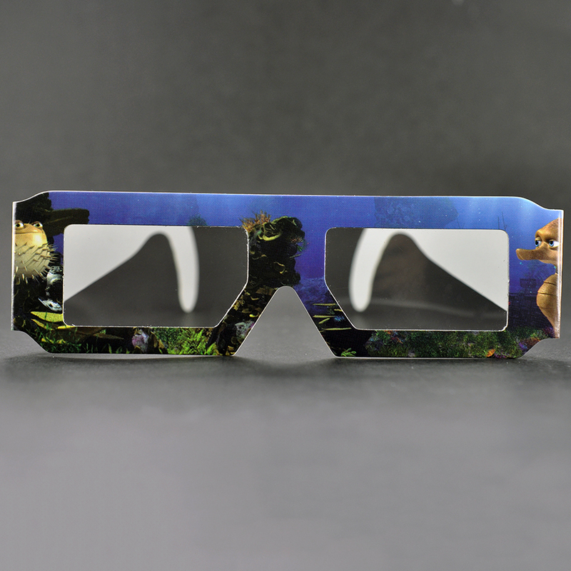 Custom Paper Linear Polarized 3D Glasses for IMAX & 3D Cinemas (Model:SNLP010)