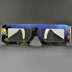 Custom Paper Linear Polarized 3D Glasses for IMAX & 3D Cinemas (Model:SNLP010)