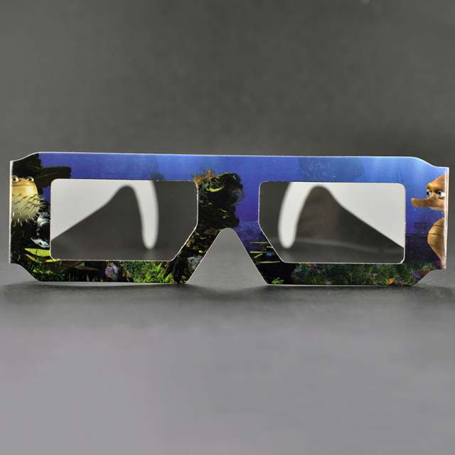 Custom Paper Linear Polarized 3D Glasses for IMAX & 3D Cinemas (Model:SNLP010)