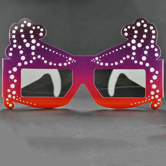 Custom Paper Linear Polarized 3D Glasses for IMAX & 3D Cinemas (Model:SNLP020)