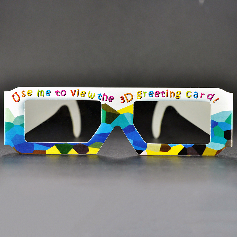 Custom Paper Linear Polarized 3D Glasses for IMAX & 3D Cinemas (Model:SNLP026)