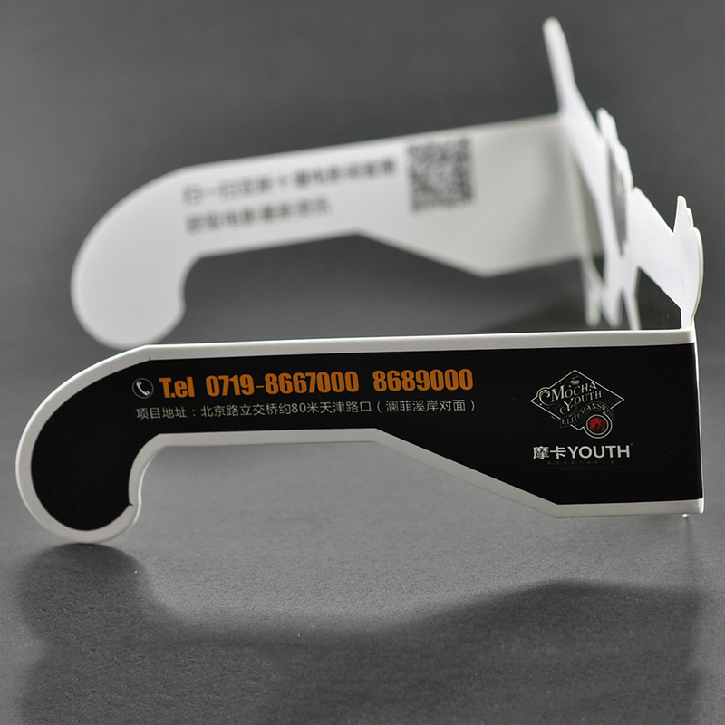 Custom Paper Linear Polarized 3D Glasses for IMAX & 3D Cinemas (Model:SNLP037)