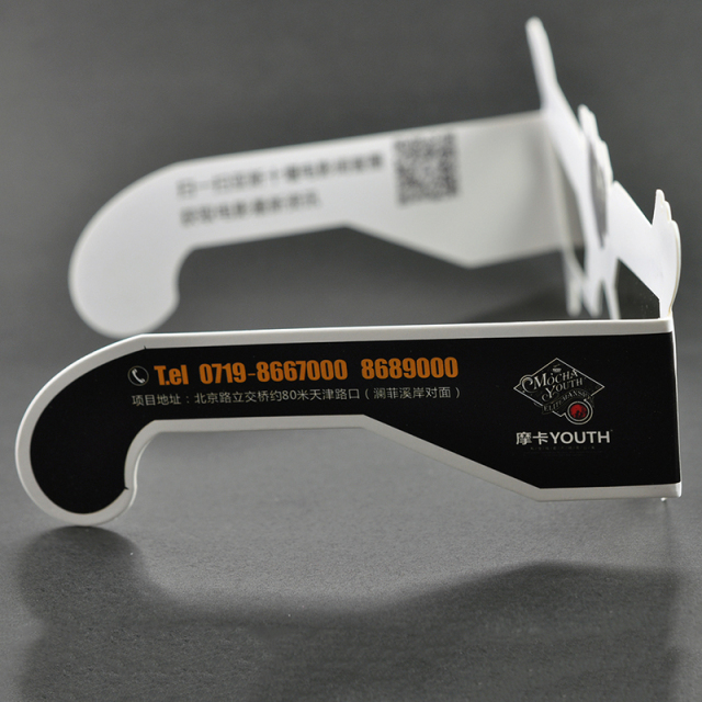 Custom Paper Linear Polarized 3D Glasses for IMAX & 3D Cinemas (Model:SNLP037)