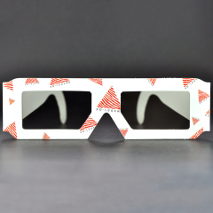 Custom Paper Linear Polarized 3D Glasses for IMAX & 3D Cinemas (Model:SNLP046)