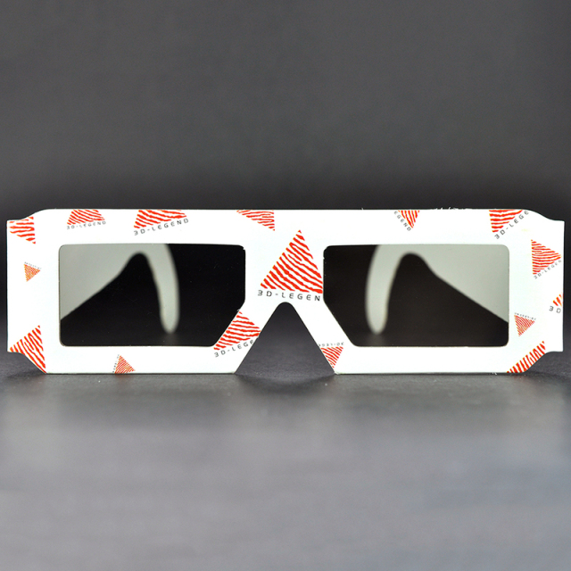 Custom Paper Linear Polarized 3D Glasses for IMAX & 3D Cinemas (Model:SNLP046)