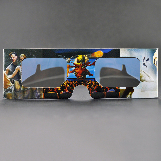 Custom Paper Linear Polarized 3D Glasses for IMAX & 3D Cinemas (Model:SNLP050)
