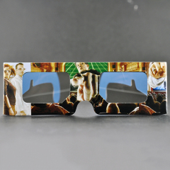 Custom Paper Linear Polarized 3D Glasses for IMAX & 3D Cinemas (Model:SNLP051)