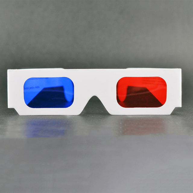 Paper Red Blue Anaglyph 3D Glasses for Movies & Promotions (Model:SNPA001)