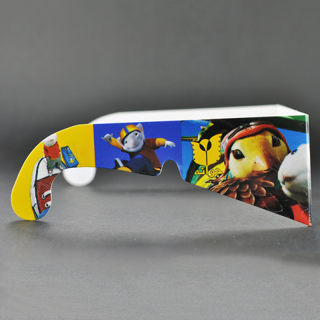 Paper Cyan Red Anaglyph 3D Glasses for Movies & Promotions (Model:SNPA002)
