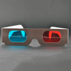 Paper Cyan Red Anaglyph 3D Glasses for Movies & Promotions (Model:SNPA003)