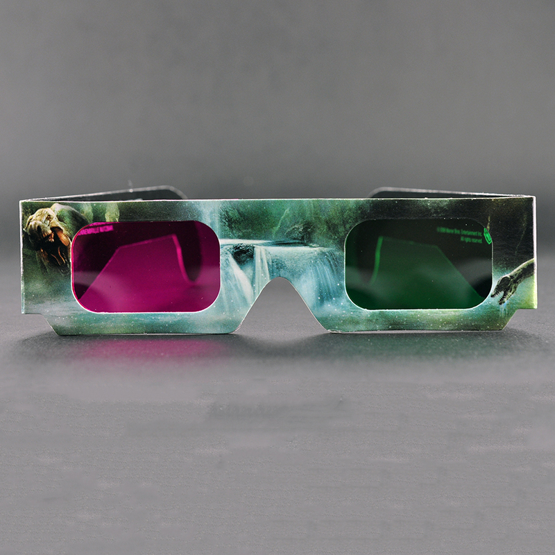 Paper Green Magenta Anaglyph 3D Glasses for Movies & Promotions (Model:SNPA004)