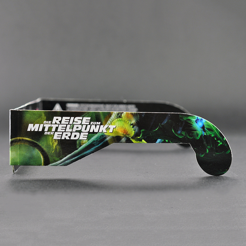 Paper Green Magenta Anaglyph 3D Glasses for Movies & Promotions (Model:SNPA004)