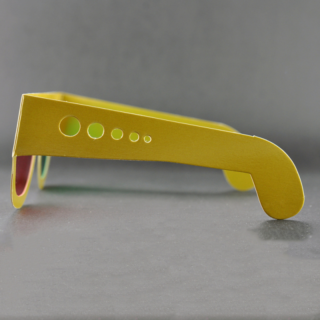 Paper Red Green Anaglyph 3D Glasses for Movies & Promotions (Model:SNPA005)