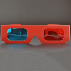 Paper Cyan Red Anaglyph 3D Glasses for Movies & Promotions (Model:SNPA008)