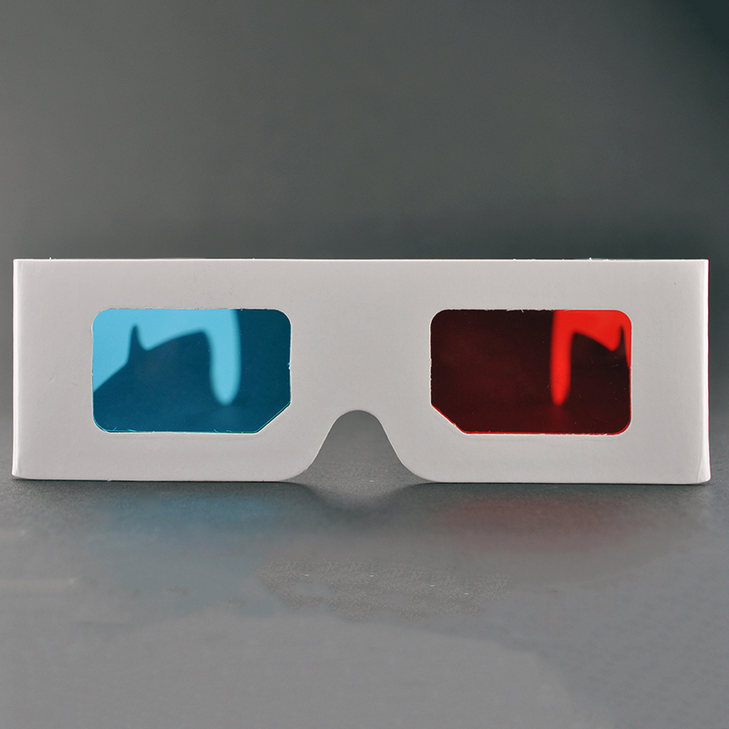 Paper Cyan Red Anaglyph 3D Glasses for Movies & Promotions (Model:SNPA041)