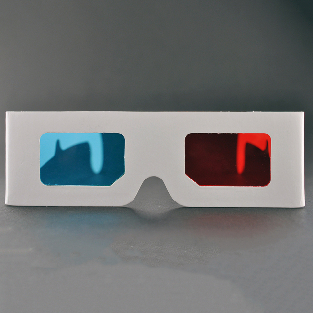 Paper Cyan Red Anaglyph 3D Glasses for Movies & Promotions (Model:SNPA041)