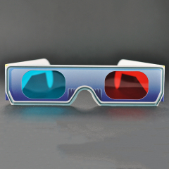 Paper Cyan Red Anaglyph 3D Glasses for Movies & Promotions (Model:SNPA059)