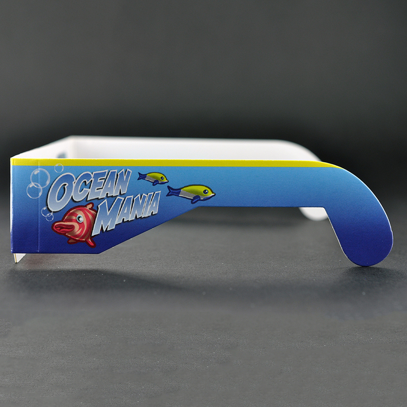 Paper Cyan Red Anaglyph 3D Glasses for Movies & Promotions (Model:SNPA059)