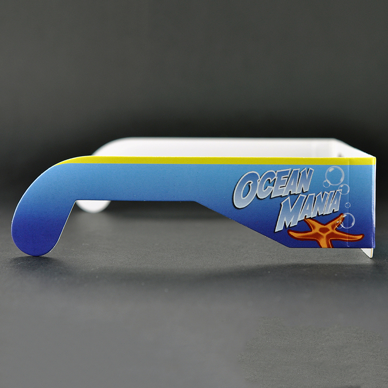 Paper Cyan Red Anaglyph 3D Glasses for Movies & Promotions (Model:SNPA059)