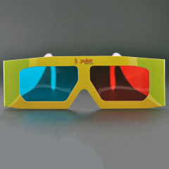 Paper Cyan Red Anaglyph 3D Glasses for Movies & Promotions (Model:SNPA066)